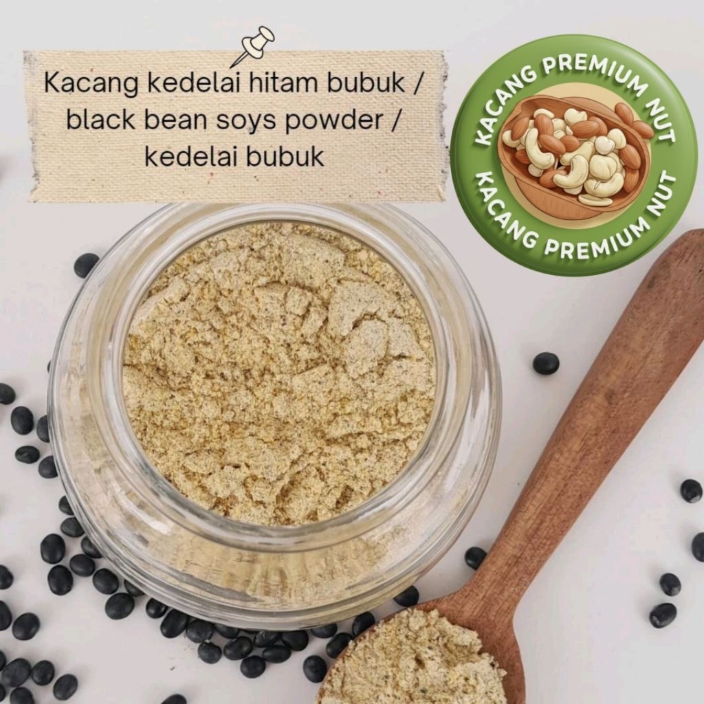 Kacang kedelai hitam bubuk / black bean soys powder / kedelai bubuk