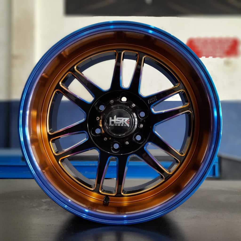 [1SET 4PCS]VELG MOBIL HSR BOROKO BLY RING 18 UNTUK MOBIL PAJERO, FORTUNER, FORD RANGER, HILUX,TRITON