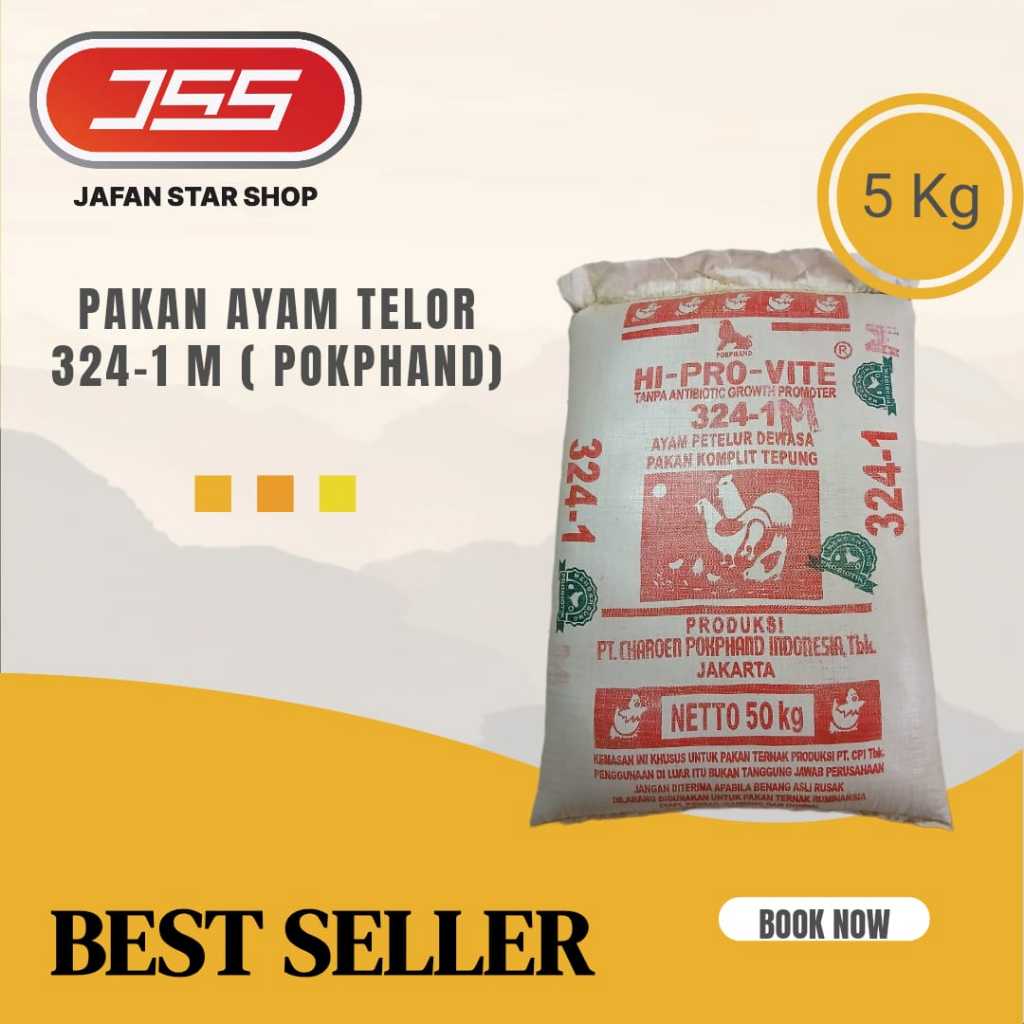 Pakan Telur Ayam 324-1M 5 kg - Pakan Lengkap untuk ayam petelur dewasa