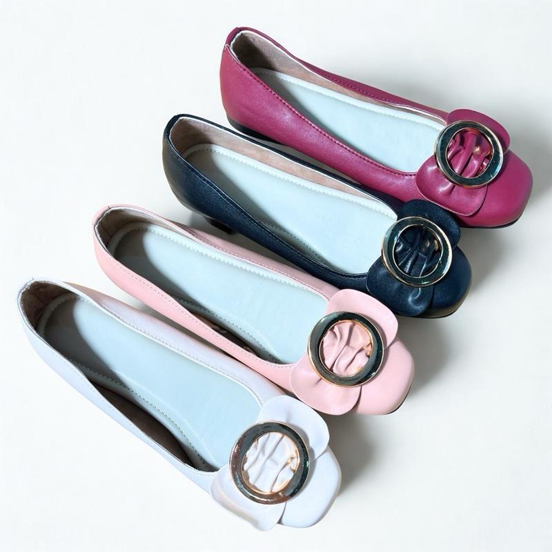 Desteen - Monica Flatshoes Wanita Korean Style Flatshoes Wanita Kekinian - Sepatu Kerja Sepatu Forma