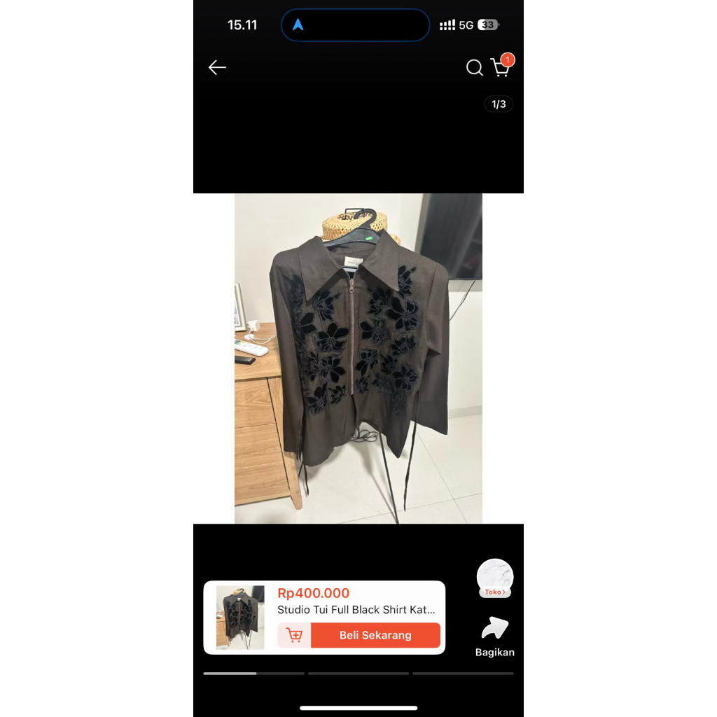 studio tui black shirt