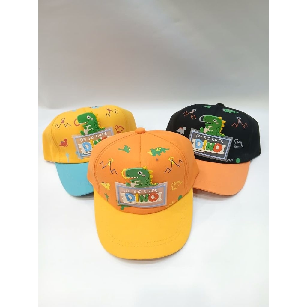 Topi Anak Cowok PAUD Dinosaurus Import