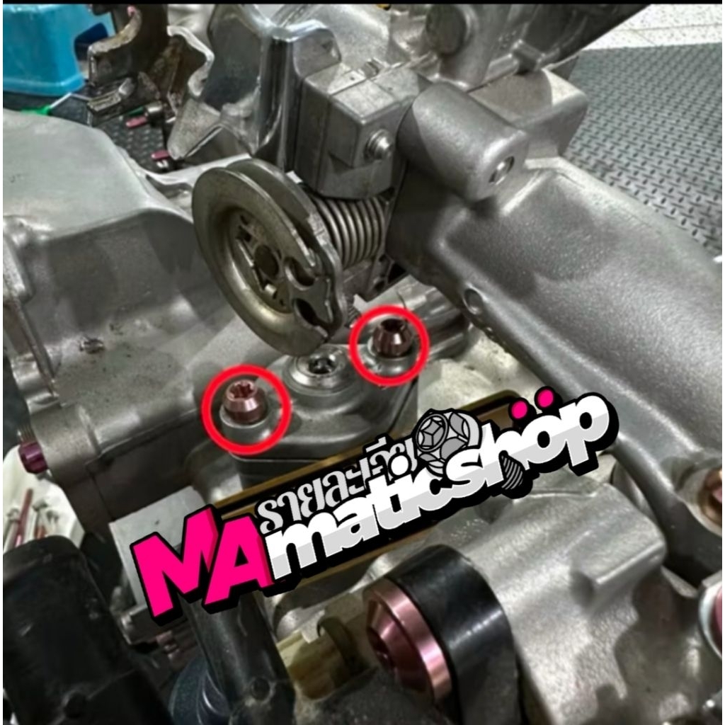 Baut titanium tensioner keteng motor Honda titanium small (2biji)