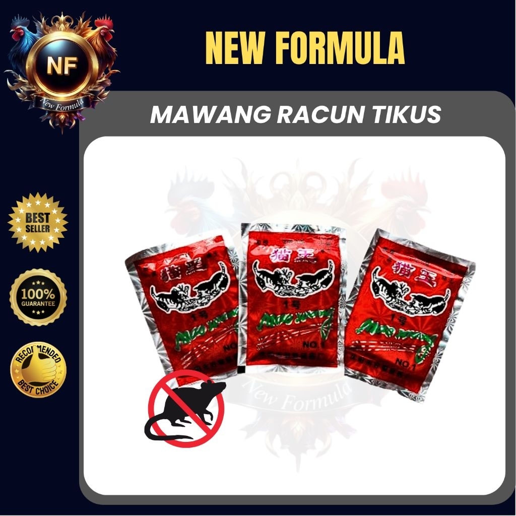 Obat Racun Tikus Maowang Beras Merah Anti Tikus Pembunuh 1 paket isi 10