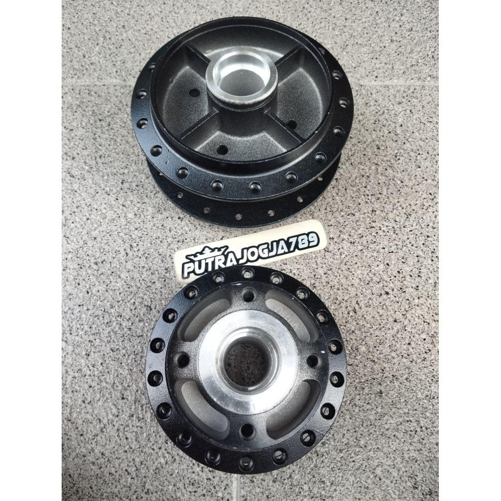 tromol mx 135 new doble disk satu set depan belakang hitam