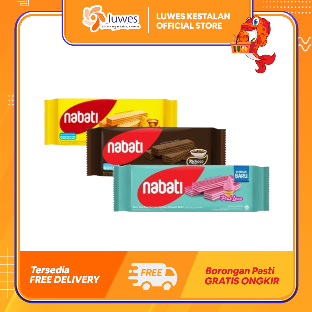 Nabati Wafer 110 gram (BELI 2 GRATIS 1) All Varian | Wafer Nabati Murah | Wafer Nabati Coklat Keju