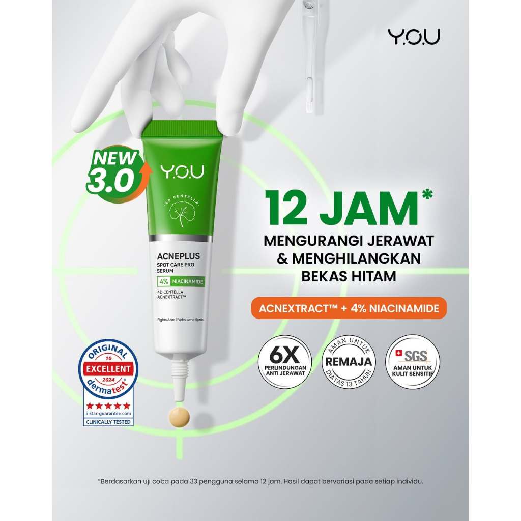 You Acne Plus Spot Care Pro Serum 15g - Obat Totol Jerawat