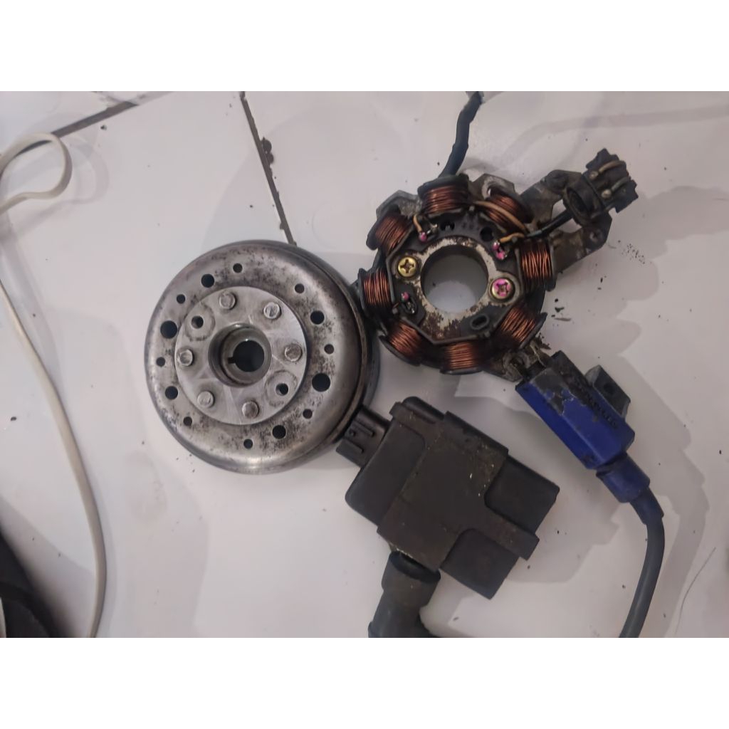 PENGAPIAN SET SUZUKI SATRIA HIU LSCM ORIGINAL DENSO SPUL MAGNED CDI COIL SETANDAR