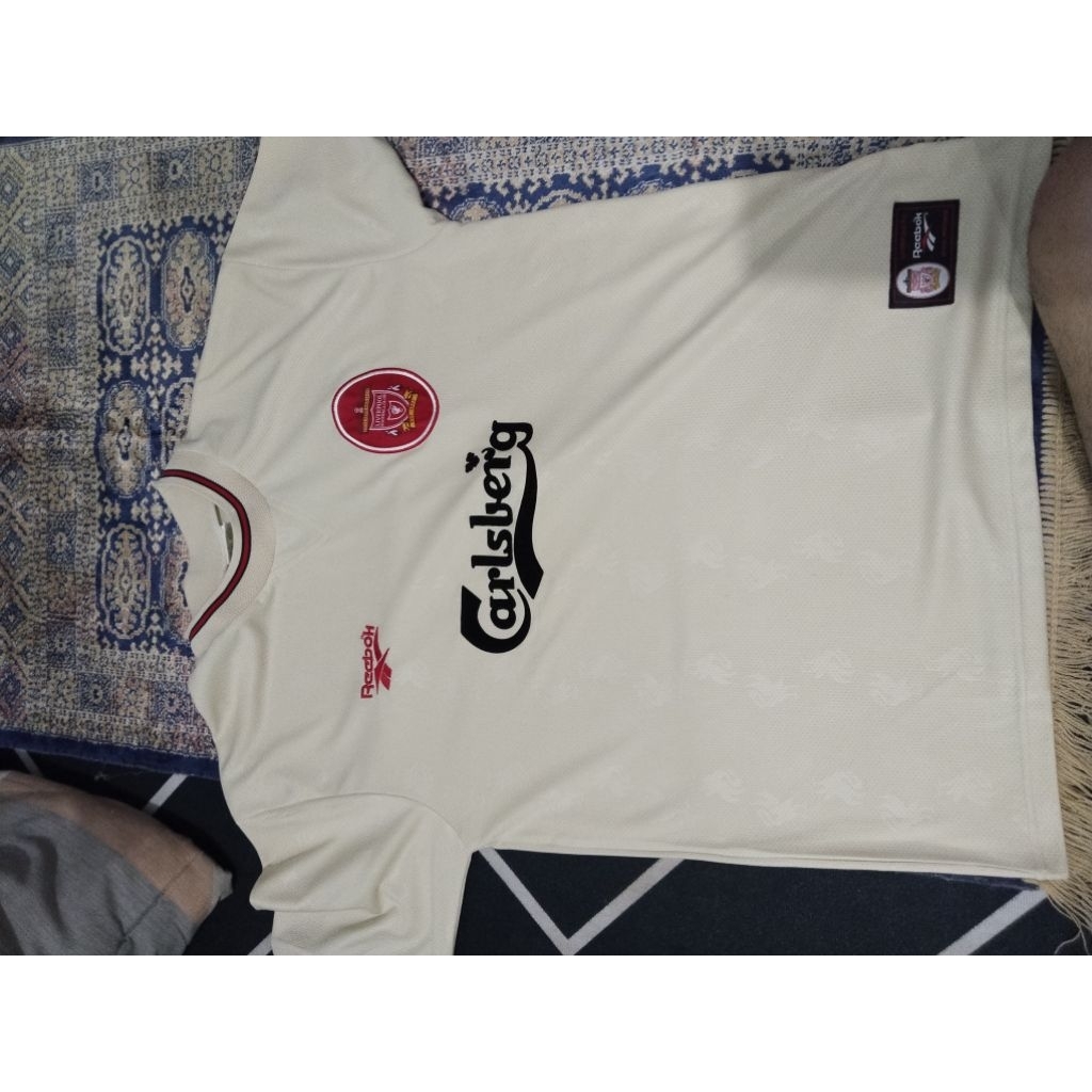 Baju Retro Liverpool 1996-1997 Cream XXL