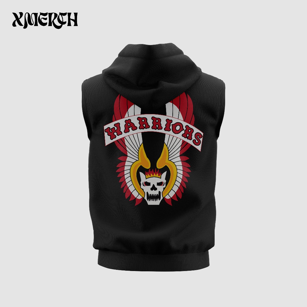 Hoodie Rompi Zipper Sleeveless The Warriors