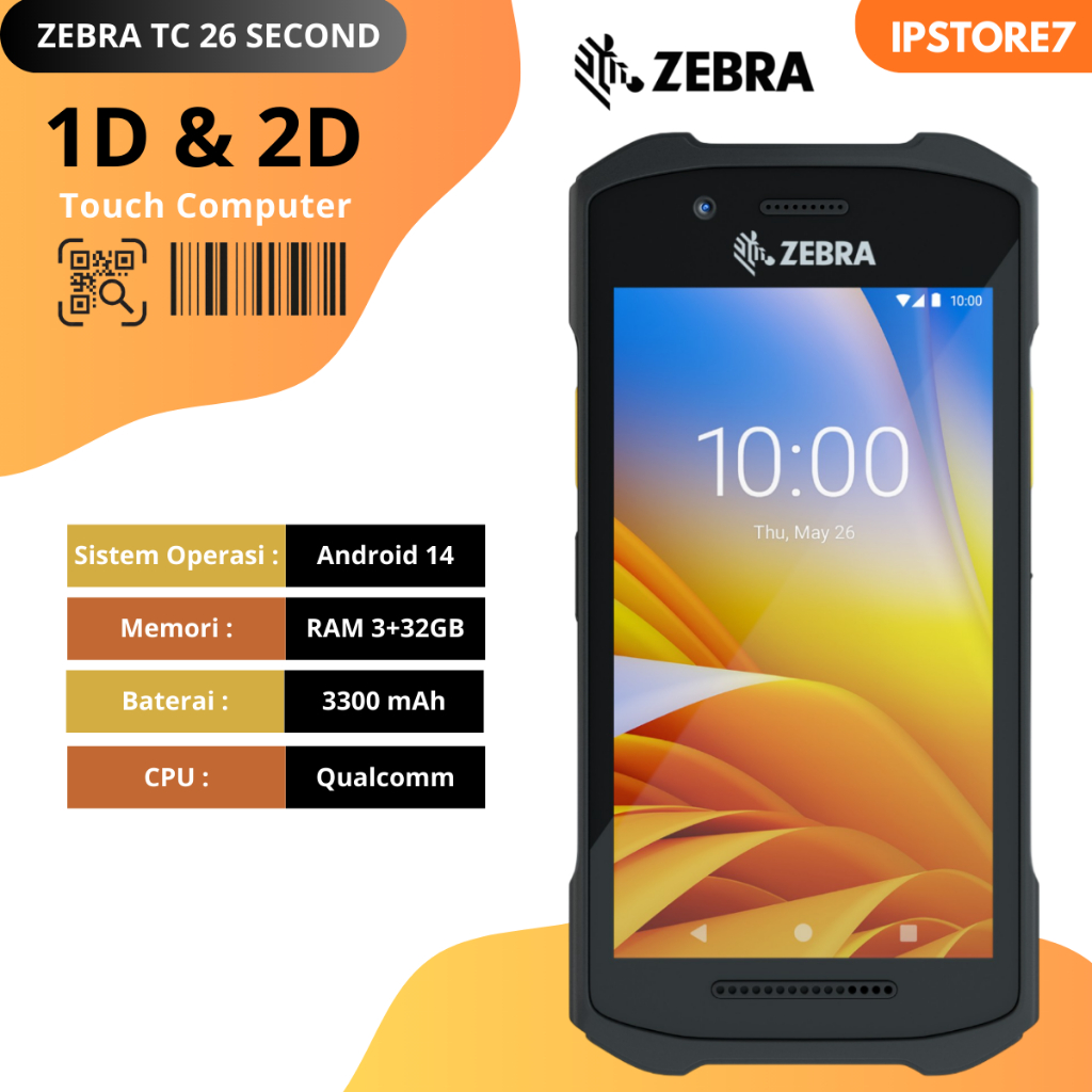 Zebra TC26 TC 26 HP Scanner Android - Second Normal