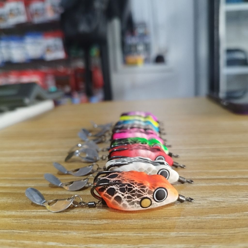 Soft frog Mega lure Rasa Jaws 4,3Cm dan 3,7Cm