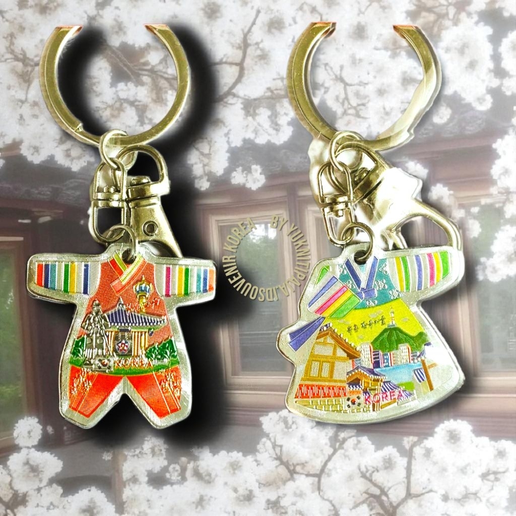GANTUNGAN KUNCI HANBOK GANCI KEYCHAIN SOUVENIR KOREA ASLI