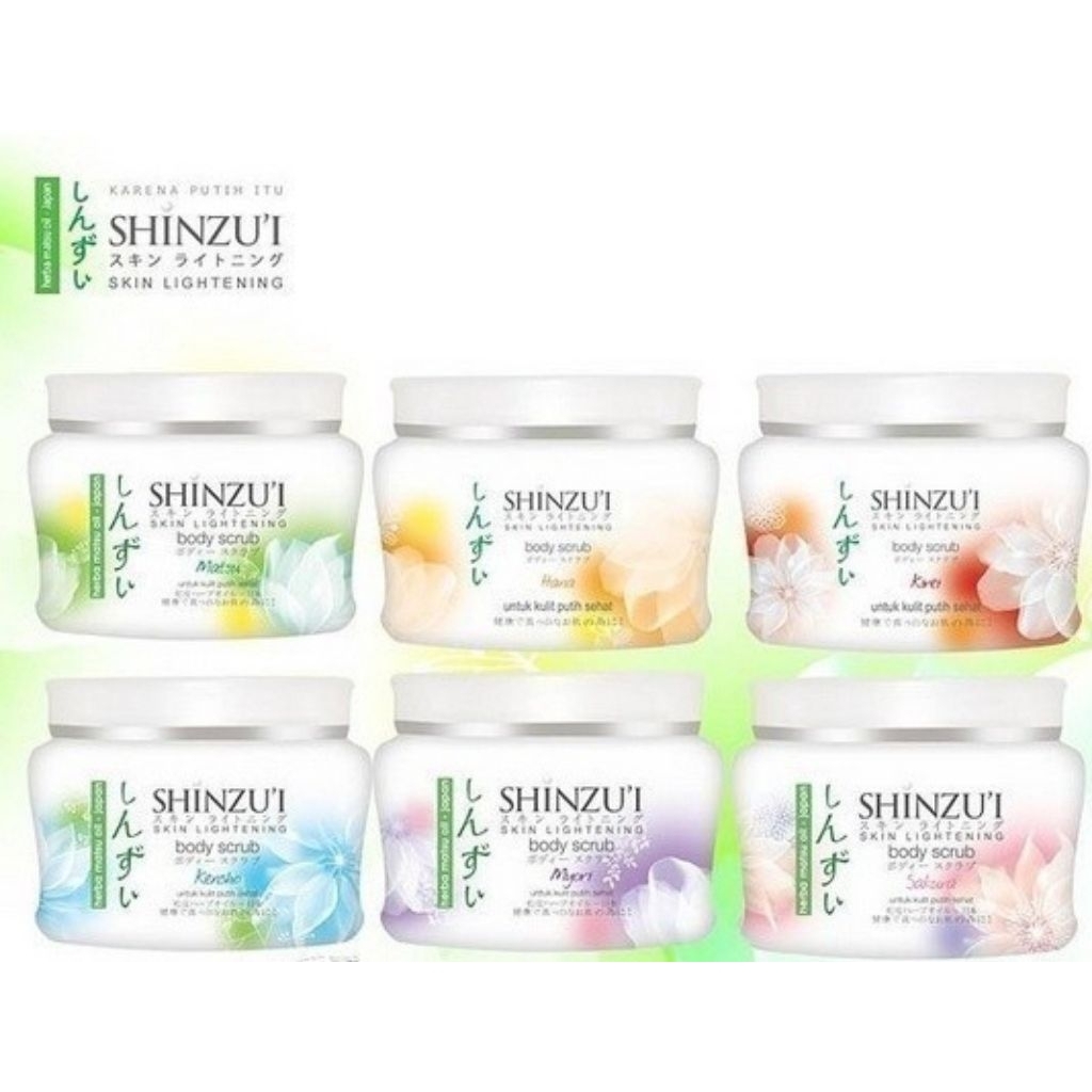 SHINZUI BODY SCRUB SKIN LIGHTENING BODY SCRUB SAKURA BODY SCRUB HANA BODY SCARUP MATSU BODY SCRUB KI
