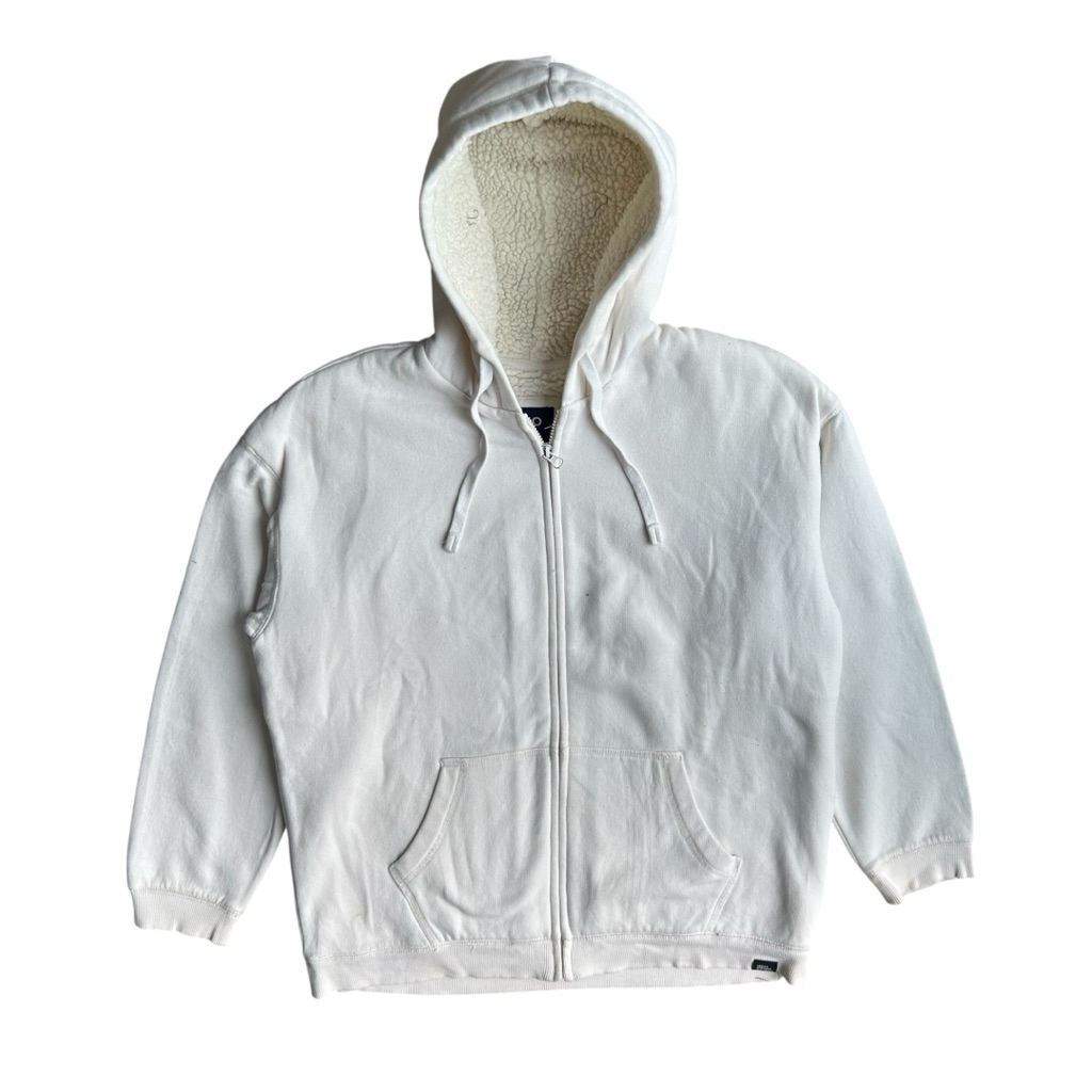 HOODIE ZIPPER SPAO SHERPA DALAM