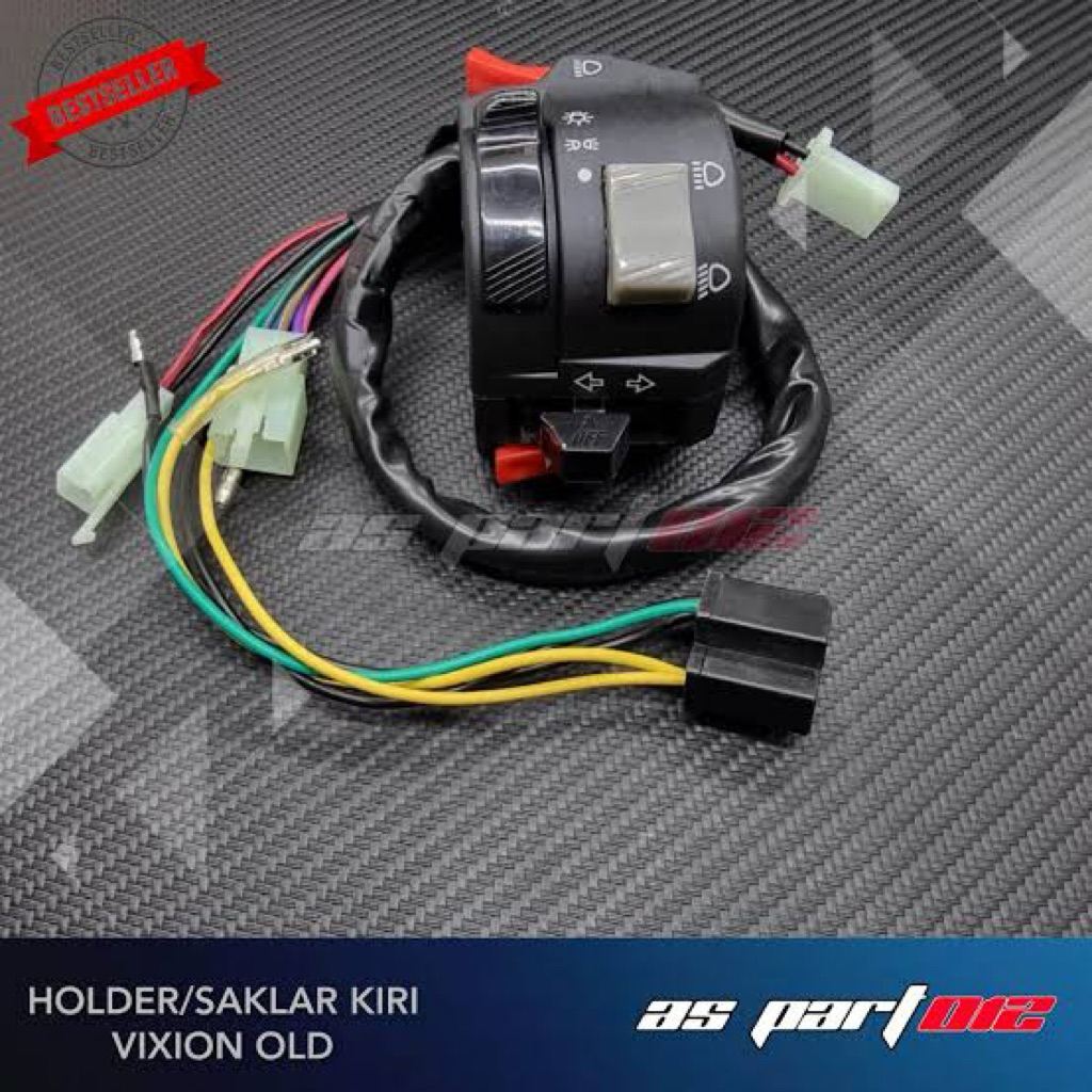 SAKLAR KIRI VIXION LAMA YAMAHA PNP SEMUA MOTOR / SAKLAR PROJIE BILED PIW PIW / HOLDER SAKLAR KIRI VI