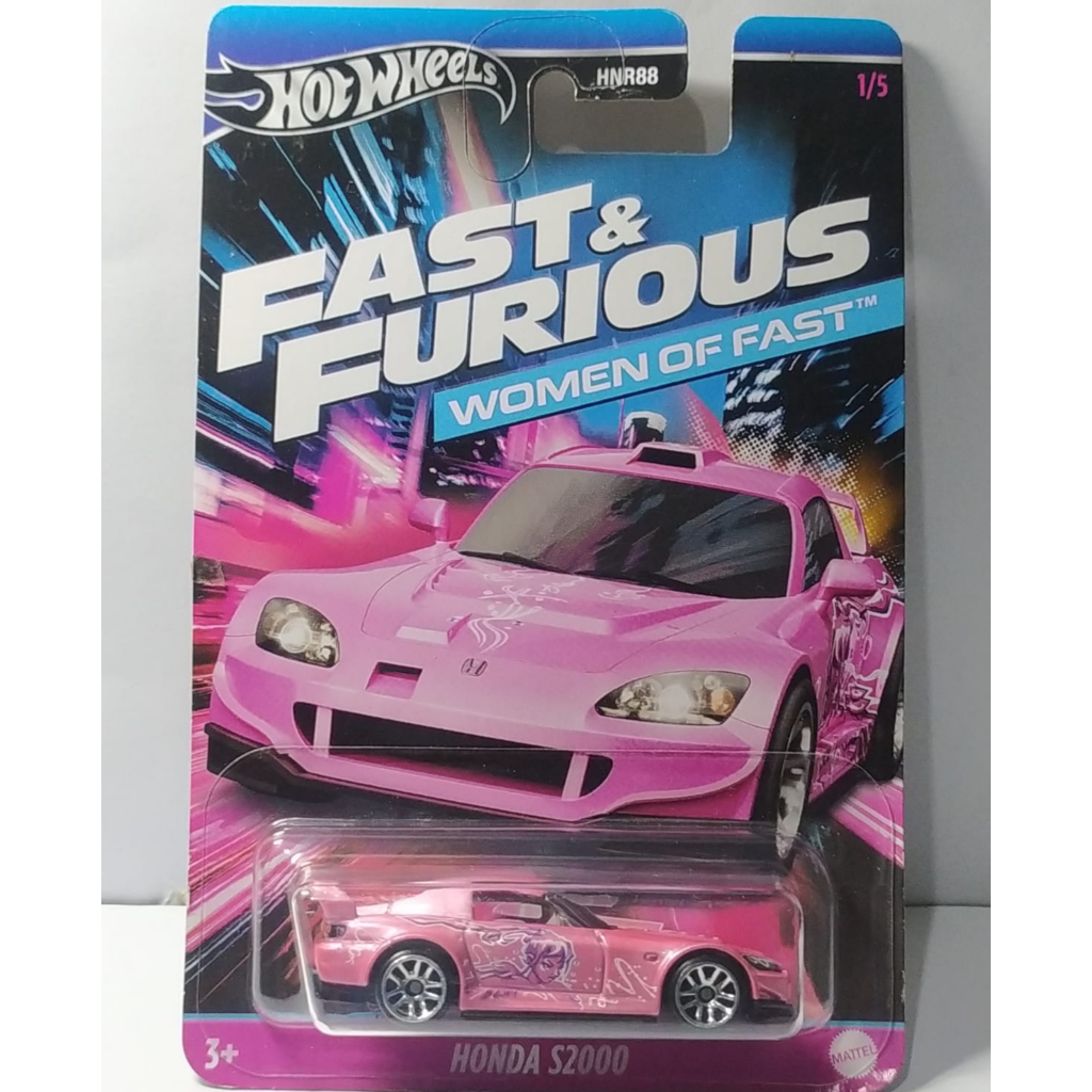 HOT WHEELS FAST & FURIOUS VILLAIN HONDA S2000 PINK