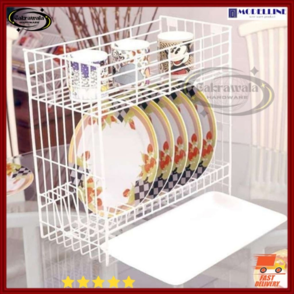 Rak Piring Dan Gelas Serbaguna 2 susun & 3 Susun Kitchen Set Modelline B30MED, B30MED+T, B30ED, B30E