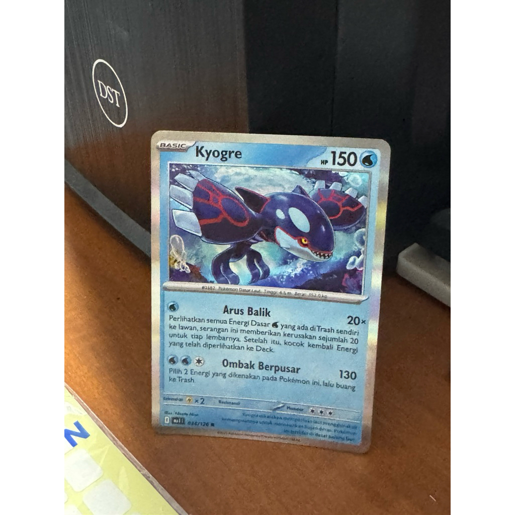 kyogre ma1 034/126r evolusi mega pokemon tcg indonesia