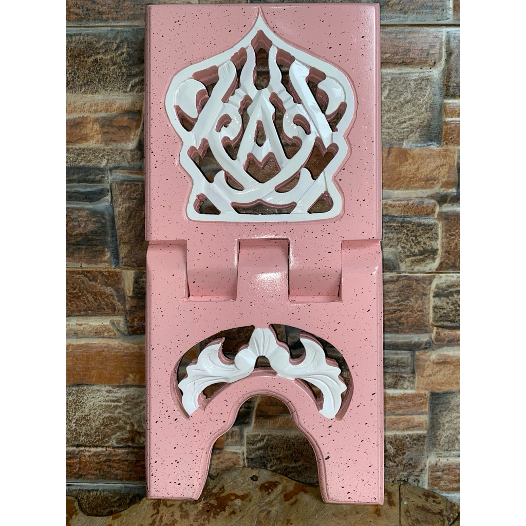 Rekal Alquran Warna - Tatakan Al Quran / Dudukan Al Qur'an - Pink