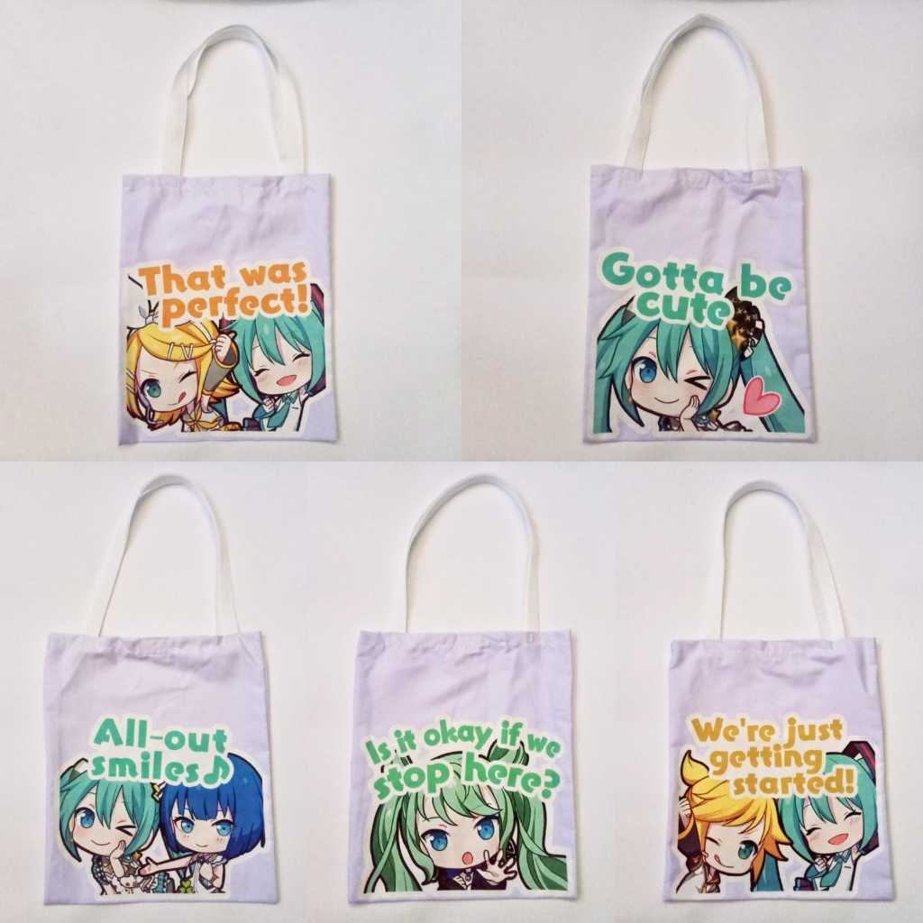 Totebag Proseka Hatsune Miku Velcro