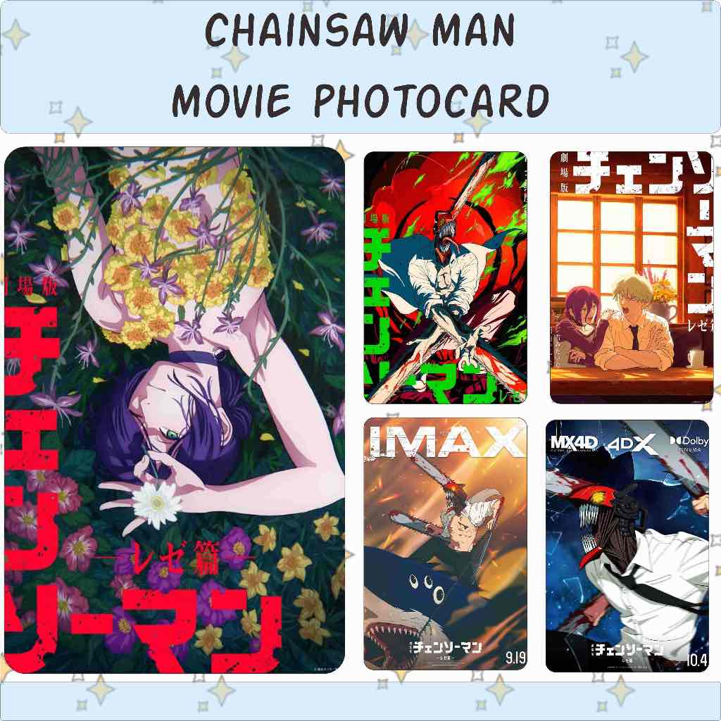 CHAINSAW MAN MOVIE REZE ARC EDITION PHOTOCARD ANIME