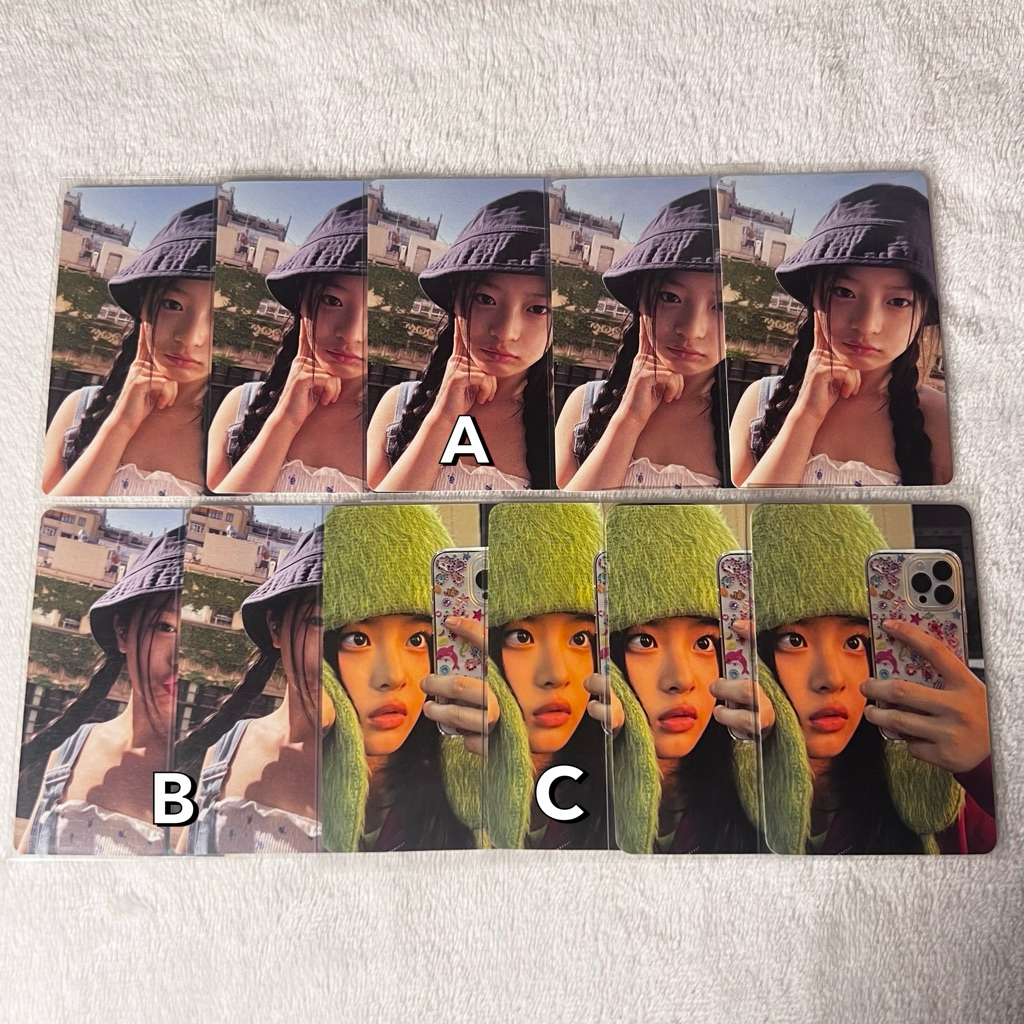 photocard hanni newjeans weverse mirror bluebook bucket noot noot tuspi omg kupluk official