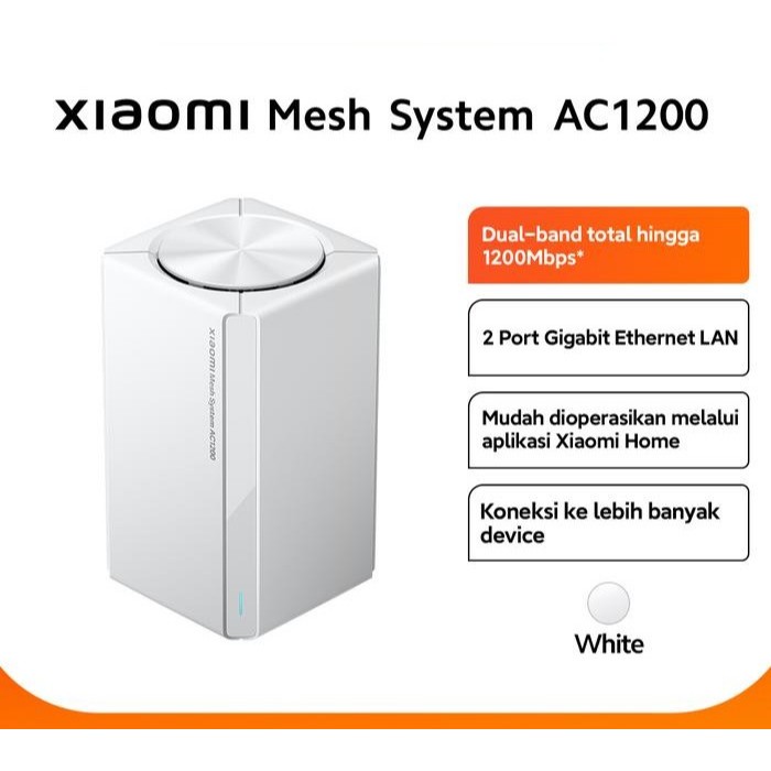 XiAOMi Mi Mesh AC1200 Dual Band Router 1200 Mbps || Xiaomi Mesh AC1200 Dual Band 2.4/5GHz Router