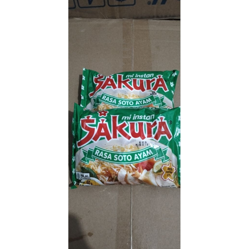 Mie Sakura kuah soto 5 pcs