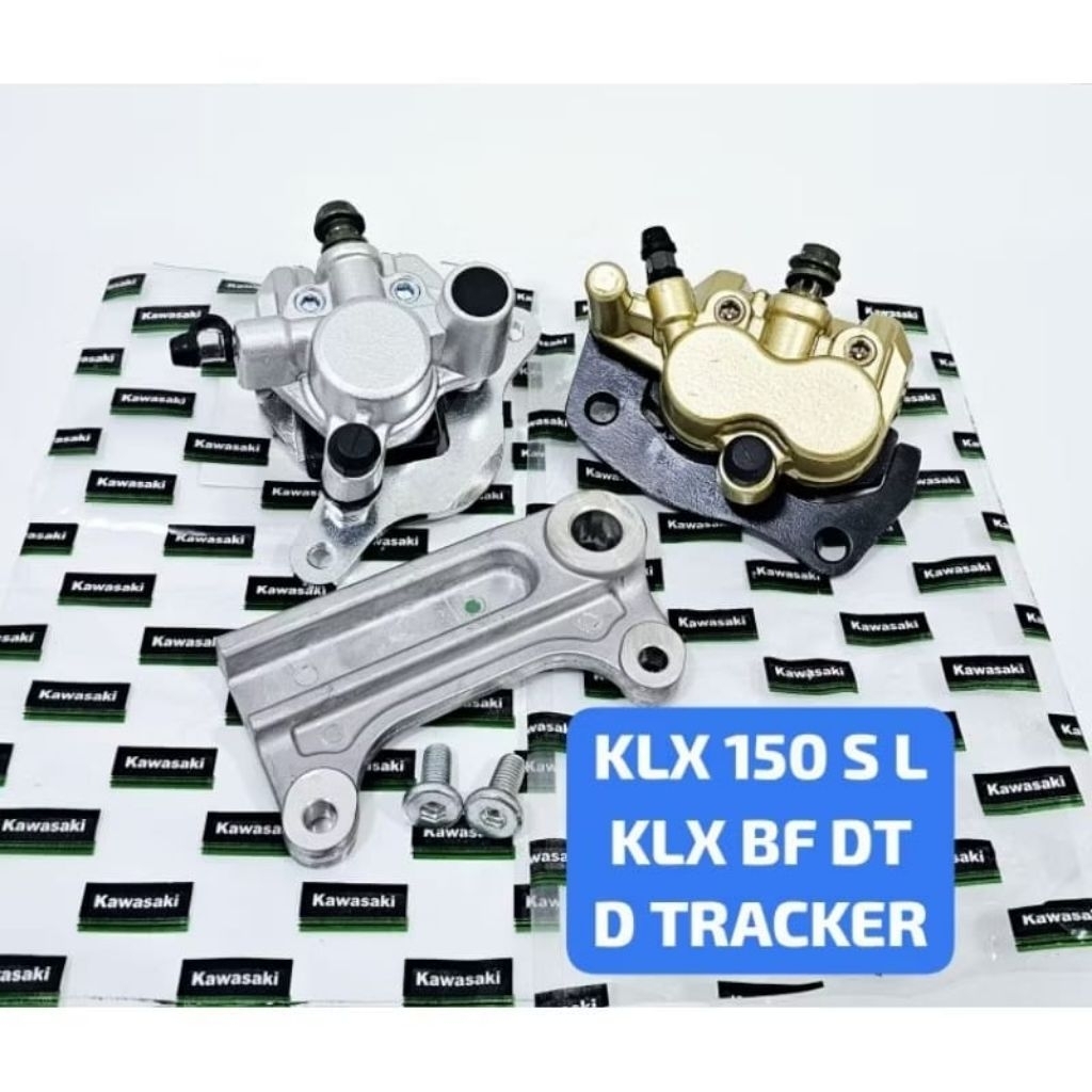 KALIPER CAKRAM PALA BABI DEPAN BELAKANG KLX 150 S L BF DT D TRACKER TREKER KAWASAKI ORI NISSIN 1SET 