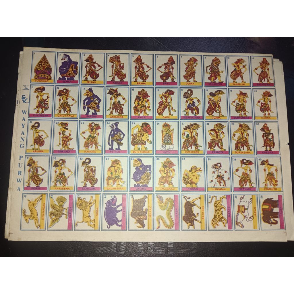 Gambar umbul jadul seri wayang