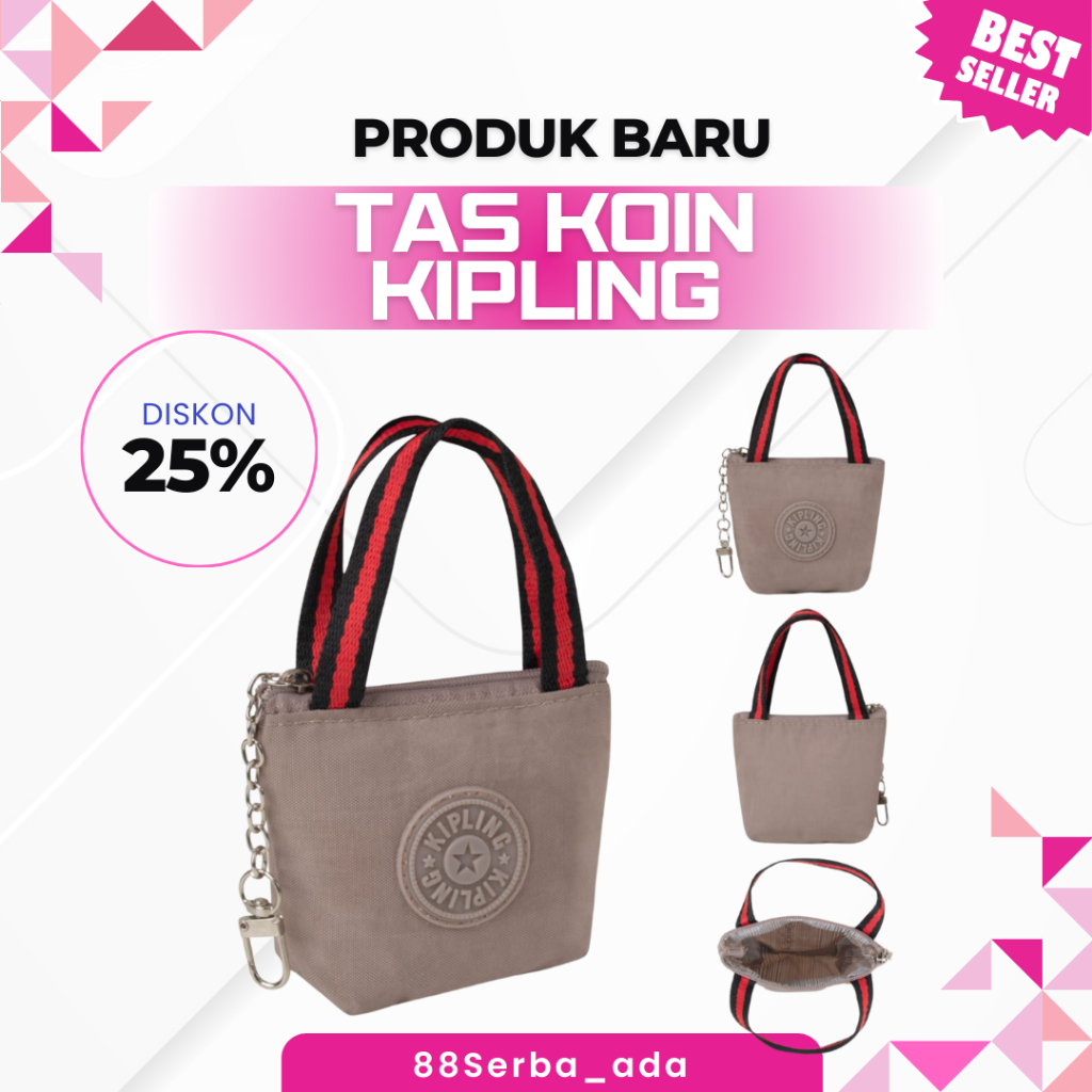 Tas Koin Kipling Premium – Mini Bag Wanita Lucu & Multifungsi