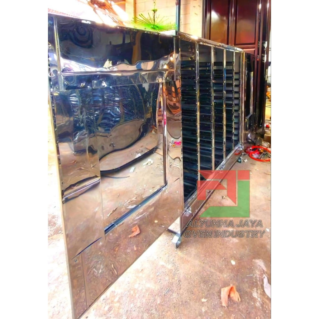 Oven Pengering Foodtray Kapasitas 144 Tray - Full Stainless Steel | Khusus Ompreng | Untuk Program M