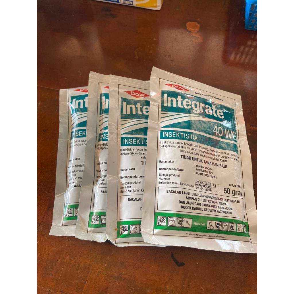 INTEGRATE 40 WG 50 gr | INSEKTISIDA PENGENDALI KUTU DAN PENGGEREK TANAMAN HORTIKULTURA | STOK LAMA 1