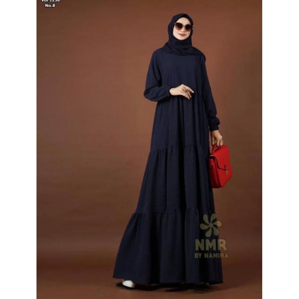 Preloved/Preluv/Preluved/PL Gamis Hitam, Gamis Pink dan Warna Lain Merk NMR by Namira