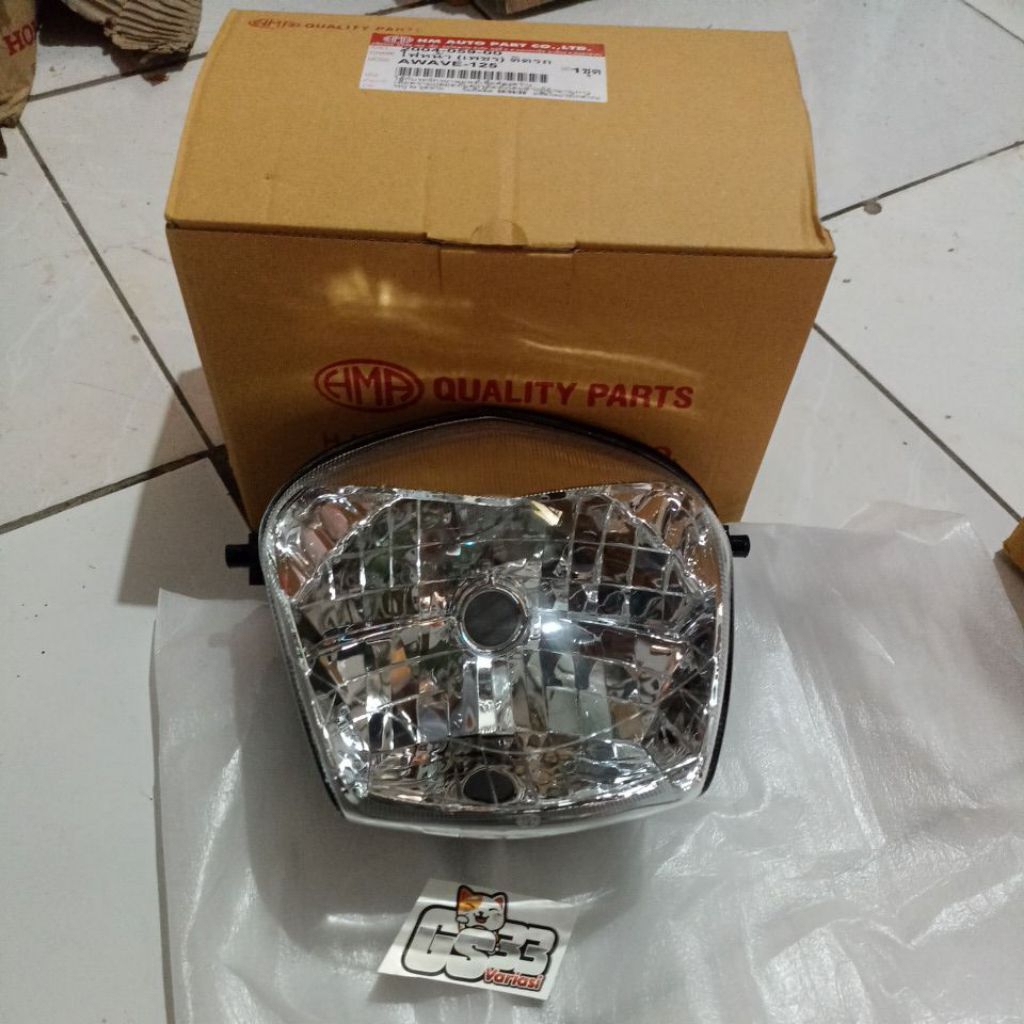 reflektor depan wave 125 s reflektor depan wave bagol lampu depan hma bagol