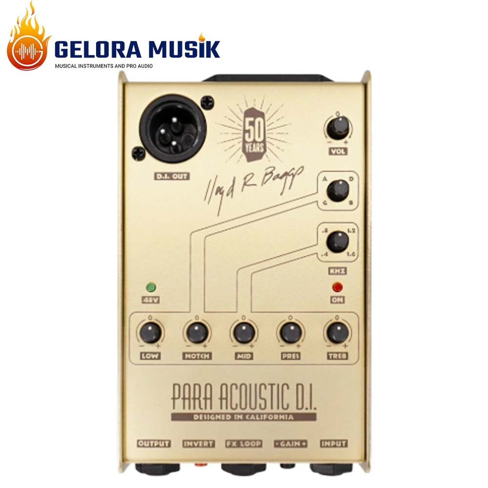 Preamp Akustik LR Baggs Para DI,50th Anniversary,Gold Version