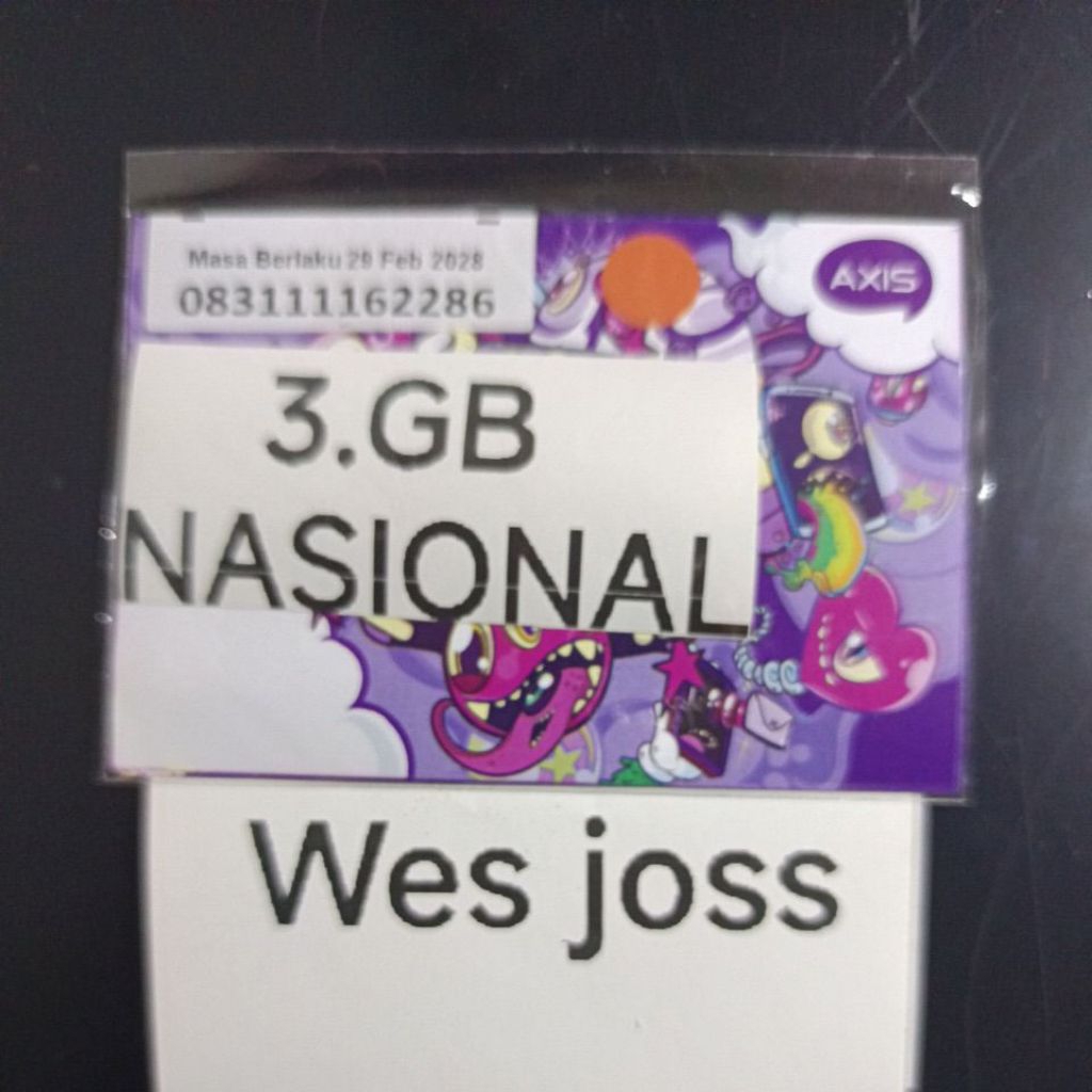kartu axis kuota 3gb