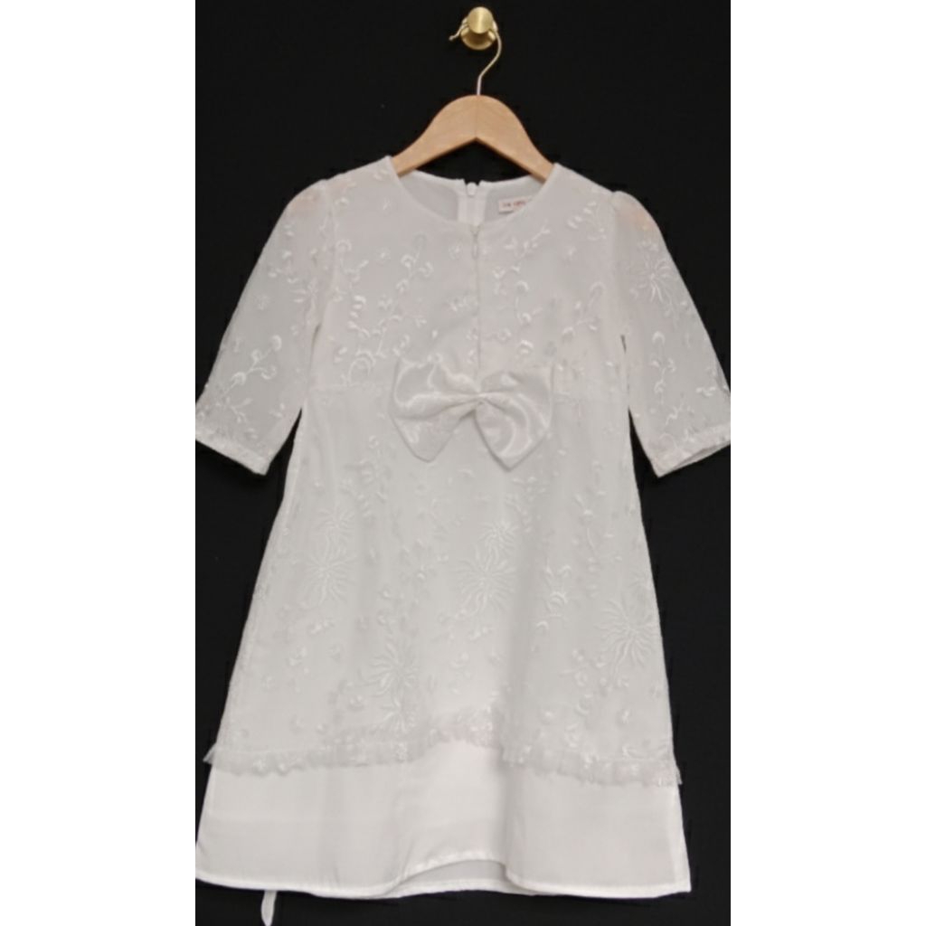 gamis _ dress anak 2 - 3 tahun putih / baju muslim anak perempuan