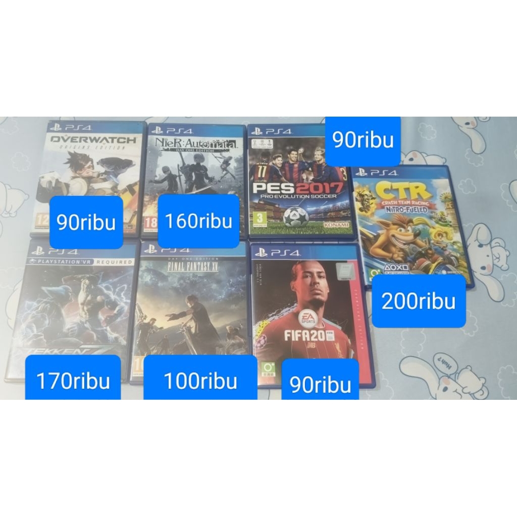 KASET GAME PS PLAYSTATION 4 FIFA PES CTR TEKKEN NIER FINAL FANTASY RESIDENT EVIL 2,3,4,6, BIOHAZARD