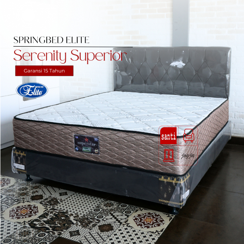 Kasur Springbed elite serenity superior 90 x 200 Full Set