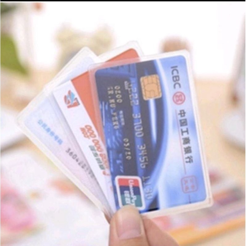 10pcs Cover Plastik Kartu / Cover Kartu e-Toll / Cover SIM / Cover KTP e-KTP