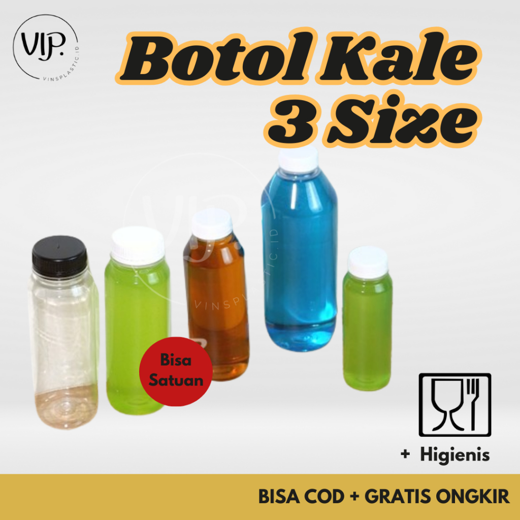 Botol Kale 250ml | Botol Plastik Kale 250ml | Botol Plastik Kale Lemon 250ml | Botol Minuman Plastik