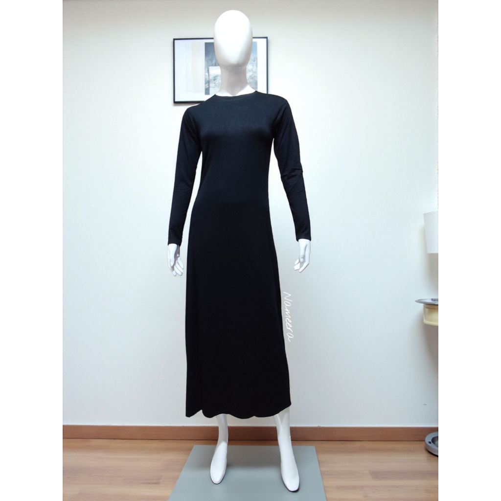 Nameera - inner Dress // Mangset Gamis Lengan panjang // Dalaman Gamis Lengan Panjang // Inner Gamis