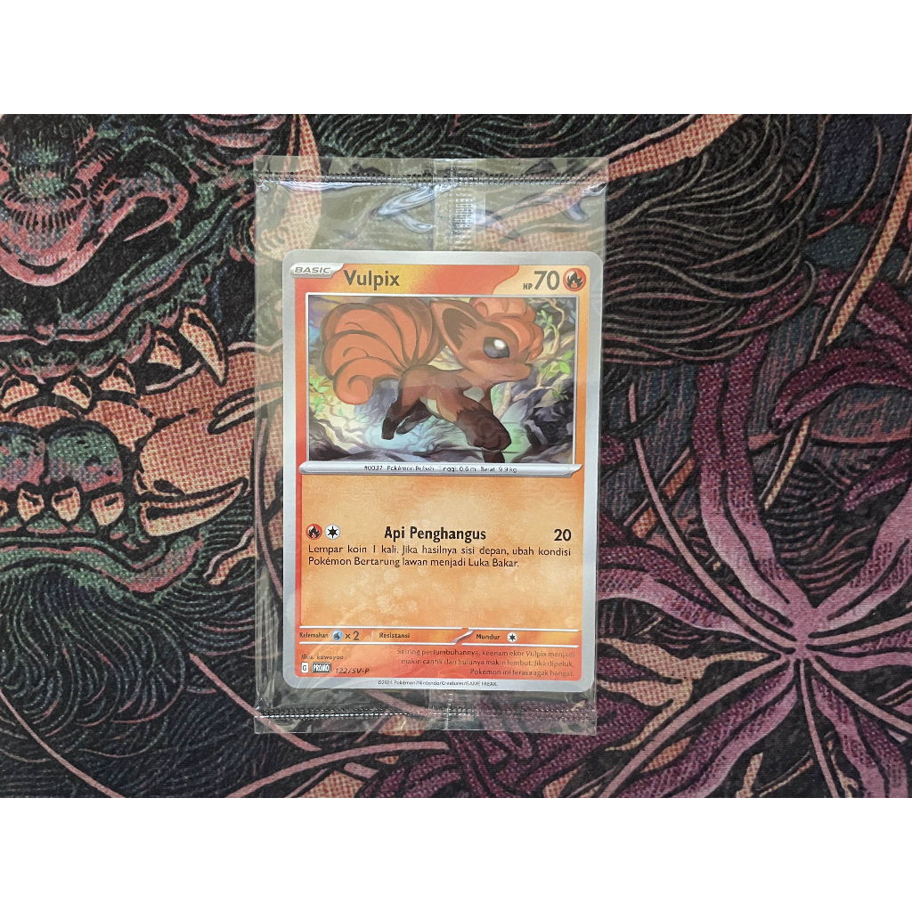 Kartu Pokemon TCG Vulpix Pokeball Promo Trading Card Game Indonesia