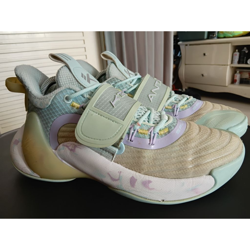 Sepatu Basket seken Anta KT splash 3 sz 41 insol 25,5 cm kondisi baik tapak tebal masih decit 