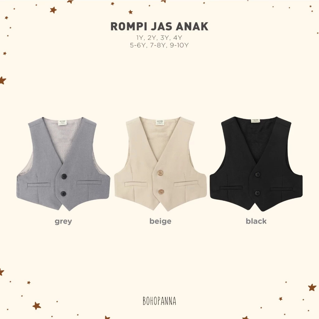 BOHOPANNA - ROMPI JAS ANAK - ROMPI ANAK