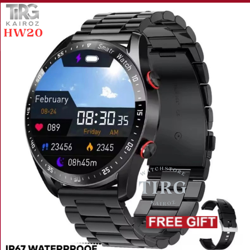 TIRG Smartwatch HW20 Fashion Sport Monitor Kesehatan Detak Jantung, Langkah, Kalori, Tahan Air IP67