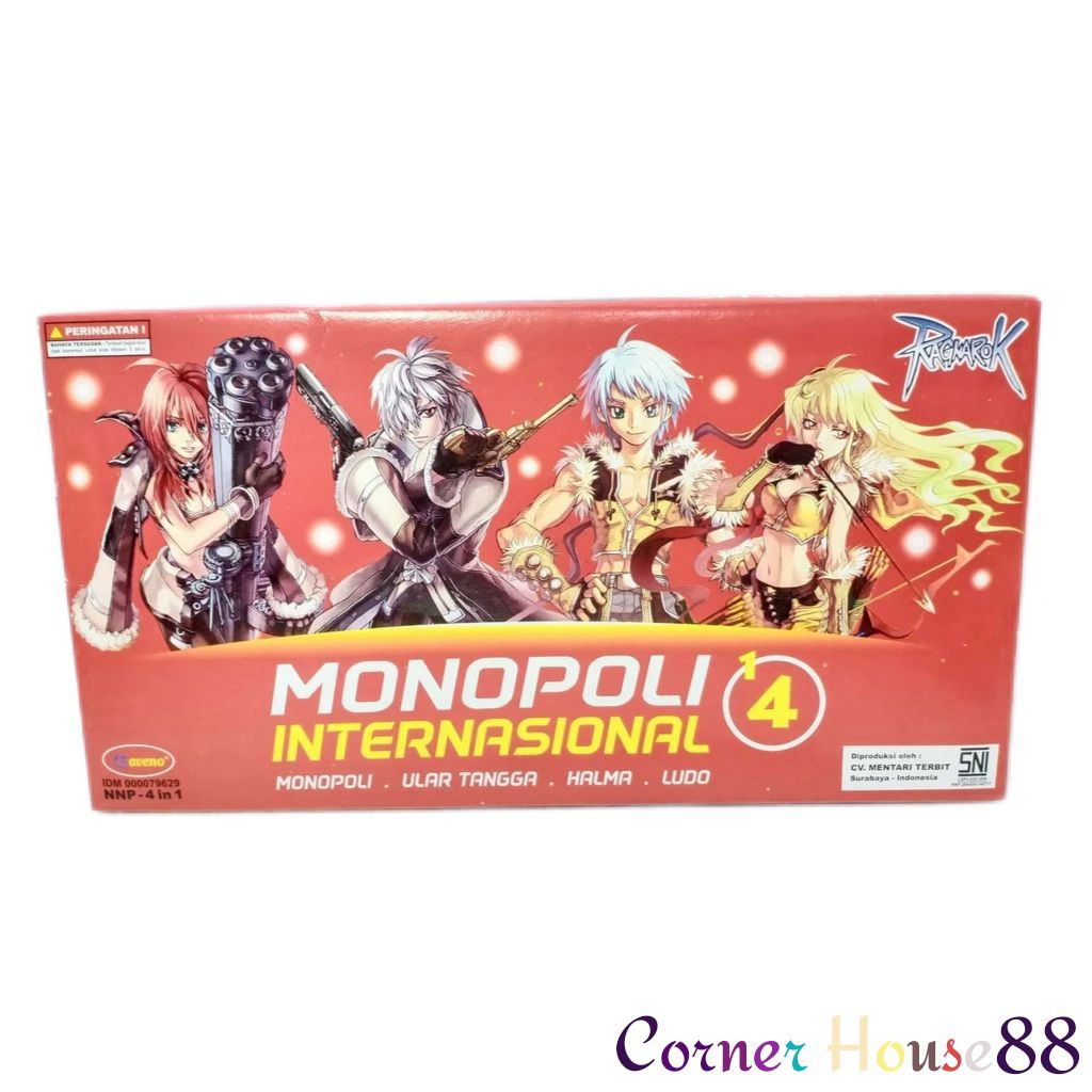 MAINAN MONOPOLI INTERNATIONAL 4 in 1 RAGNAROK | MONOPOLI INTERNASIONAL 4 in 1 | MONOPOLI 4 PERMAINAN