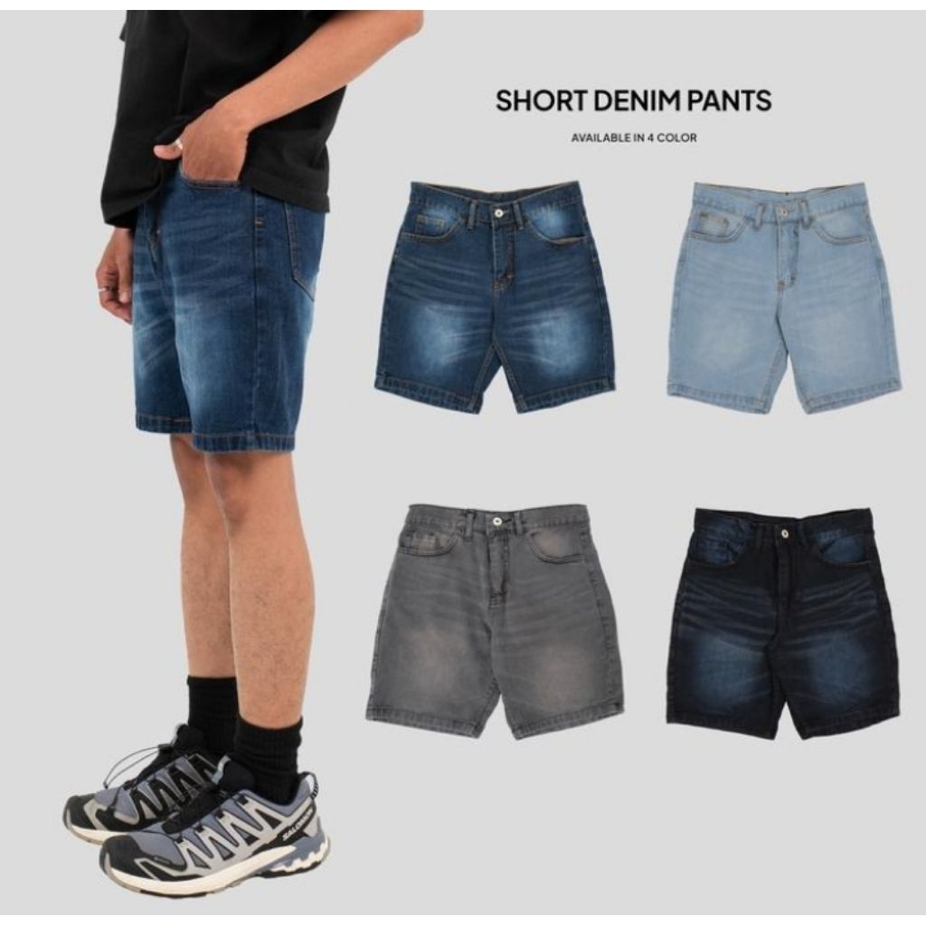 JEANS Pendek Pria Slimfit Celana Pendek Pria Jeans